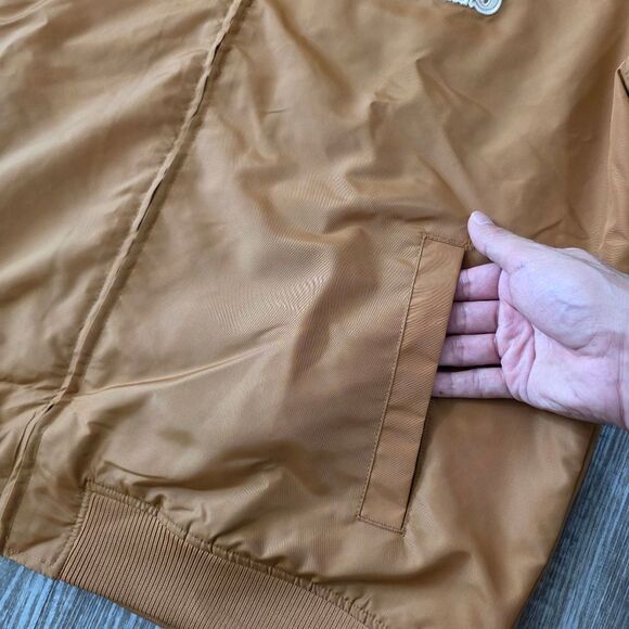 NFL San Francisco 49ers New Era Logo Select Jacket Bronze Tan Men's Medium M LE - Picture 10 of 16